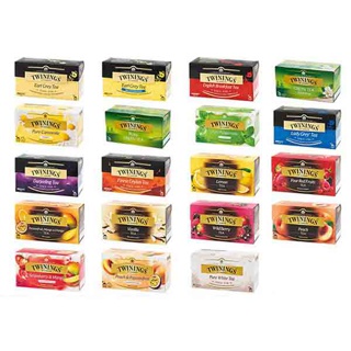 Twinings Tea ชา ทไวนิงส์ ชนิดซอง แพ็ค 25 ซอง เลือกได้ 19 รสชาติ ชาดำ ชาขาว ชาเขียว ชากลิ่นผลไม้