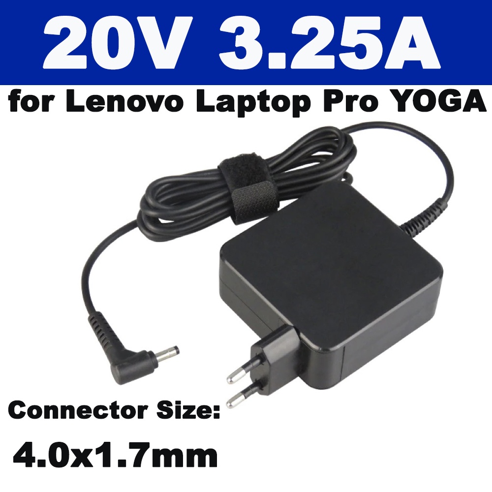 Power Supply 20V 3.25A Power Supply Adapter Charger for Lenovo Laptop Pro YOGA 710 310S-14 ( 4.0x1.7