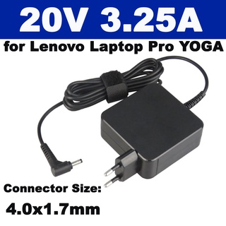 Power Supply 20V 3.25A Power Supply Adapter Charger for Lenovo Laptop Pro YOGA 710 310S-14 ( 4.0x1.7mm ) EU Plug.