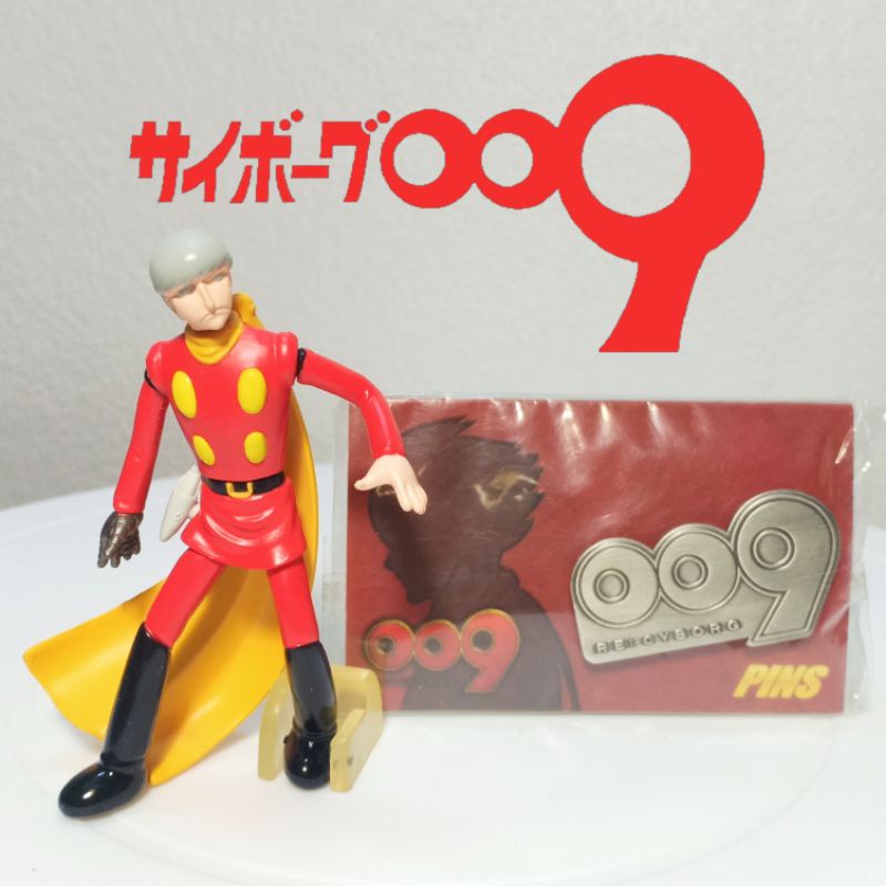 ฟิกเกอร์ โมเดล / เข็มกลัด PINS การ์ตูน 009 Re Cyborg สายลับ 009 ของสะสม BANDAI ญี่ปุ่น