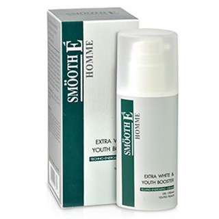 Smooth E Homme Extra White &amp; Youth Booster Cream 50g. สมูท อี เมน เอ็กตร้าไวท์ แอนด์ ยูสบูสเตอร์ ครีมบำรุงผิวหน้าผู้ชาย