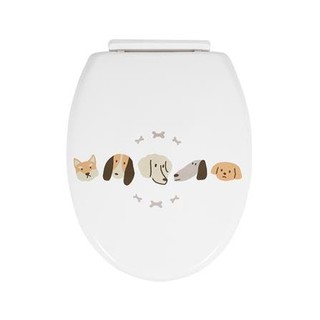 ฝารองนั่งพลาสติก MOYA L-20205 ลาย Face Dog
