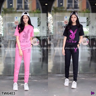 Set 2 ชิ้นสุด cute แต่งเพชรที่อกเสื้อ งานปังจ้า