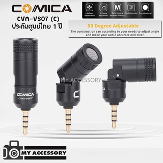 ไมโครโฟน COMICA CVM-VS07 ไมโครโฟนขนาดเล็ก ขนาด 3.5 มม. Omnidirectional Mic