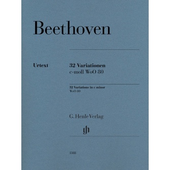 Beethoven Piano 32 VARIATIONS IN C MINOR, WOO 80 Piano Solo (HN1388)