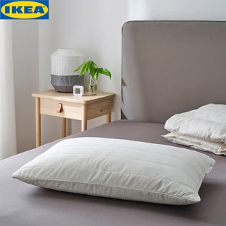 IKEA RUMSMALVA รุมส์มัลวา หมอนเออร์โกโนมิก นอนตะแคง/นอนหงาย 50x80 ซม.เศษเมมโมรีโฟมที่บรรจุอยู่ภายในทำให้หนุนสบาย