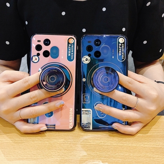 OPPO Find X3 Pro เคส Case IMD Blu-ray Camera All-inclusive Phone Case Casing เคสโทรศัพท OPPO Find X3 Pro with Bracket TPU All inclusive Soft Cover