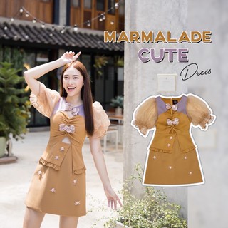 Marmalade cute : BLT BRAND : มินิเดรสสีน้ำตาล