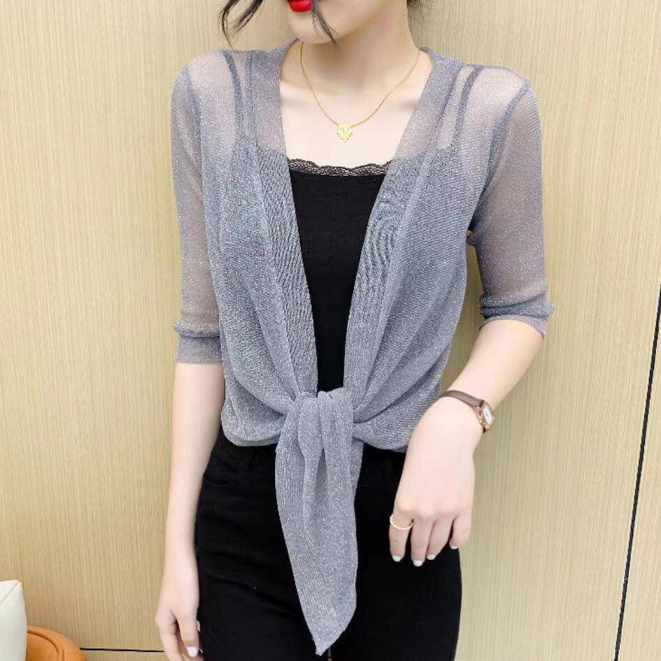 เสื้อคลุมกากเพชรแขนยาวJT500