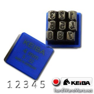 KEIBA เหล็กตอกตัวเลข 0-9 8mm. KE3901006 ของแท้ 100%