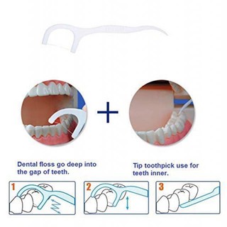 ไหมคัดฟันทำความสะอาดฟันขาว Dental mass   มีความยืดหยุ่นไม่บอดเหงือก