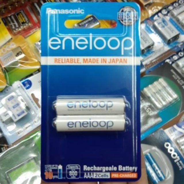 โฉมใหม่ ถ่านชาร์จ Panasonic Eneloop  AAA up to 800mAh min.750mAh 4ก้อน ของแท้ บริษัท