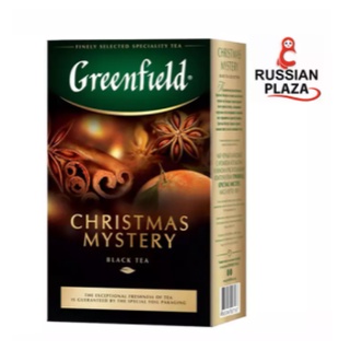 ชาดำชนิดใบ Greenfield Christmas Mystery ขนาด 100 กรัม สินค้าจากรัสเซีย ชาดำคุณภาพดีจากผู้ผลิตแบรนด์ดังในรัสเซีย