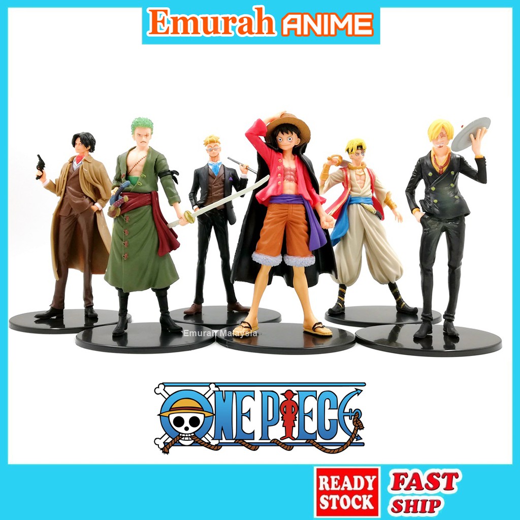 One Piece Action Figure 16 ซม.มังงะFigurine Luffy Zoro Sanji Sabo ACE Marco