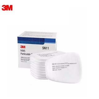 3M 5N11 (10แผ่น) N95 แผ่นกรองฝุ่น ละออง ฟูมโลหะ Filter (10 pieces)