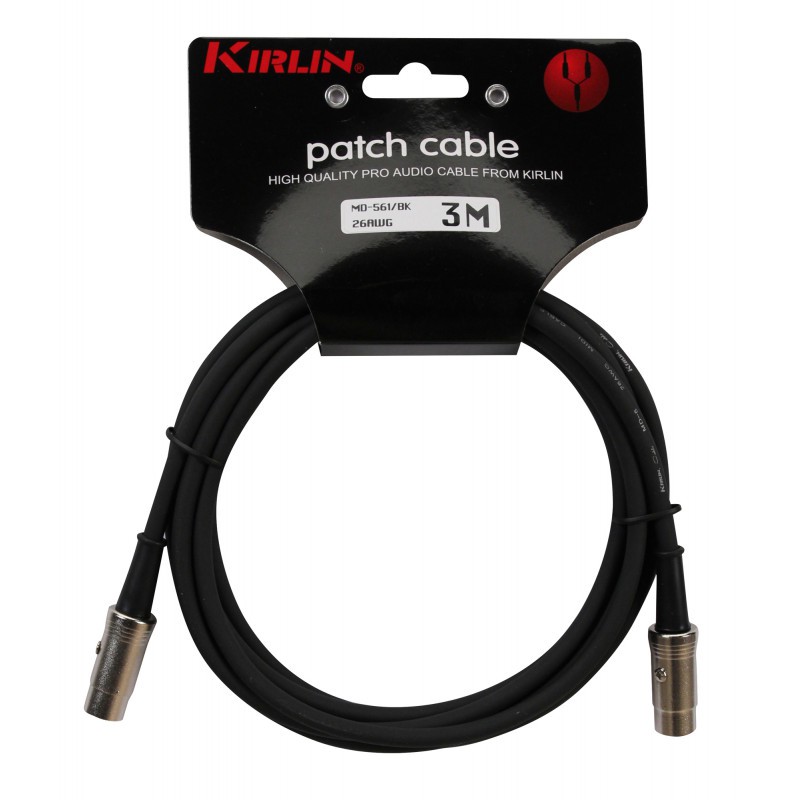 KIRLIN midi Cable MD561/BK 3m