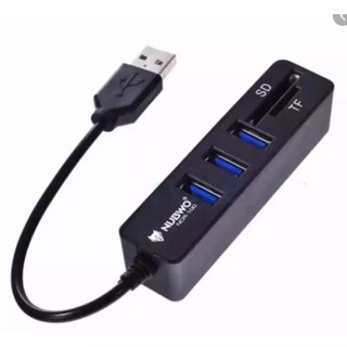 NUBWO รุ่น NCR-100 Card Reader USB HUB Micro SDXC SD TF super hi speed Gbps