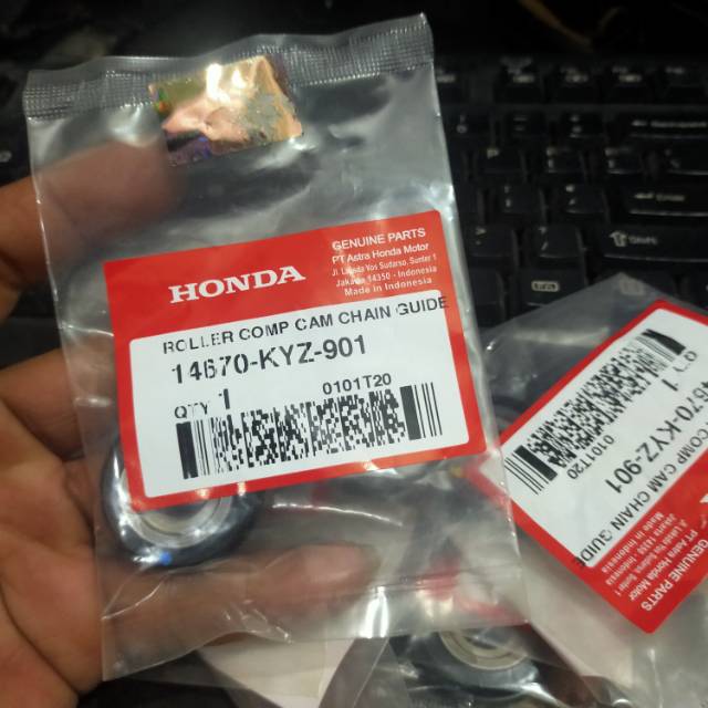 14670-KYZ-901 900 ROLLER CAM CHAIN TENSIONER RL SUPRA X 125 HELM IN ORI HONDA AHM 14670KYZ901