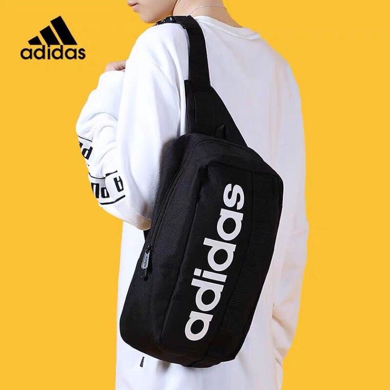 Adidas พร้อมส่ง กระเป๋าคาดเอวกระเป๋าแฟชั่นมาใหม่ NO.1
