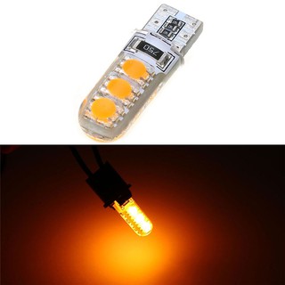 📢ในสต็อก📢Car Light Orange LED No Bulb 5050 Canbus Width T10