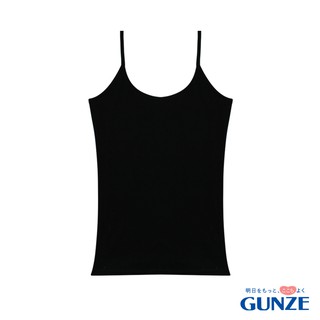 GUNZE เสื้อสายเดี่ยว หลังตรง รุ่น NH2188 สีดำ