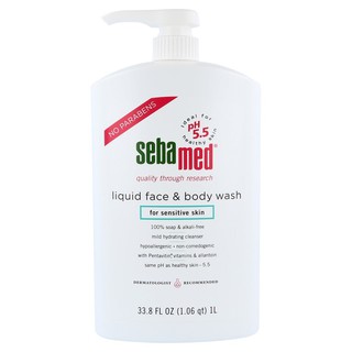 SEBAMED LIQUID FACE &amp; BODY WASH 1,000 ML.