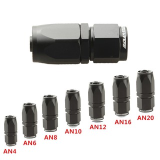 อะแดปเตอร์ข้อต่อตรงอะลูมิเนียม AN4 AN6 AN8 10AN AN12 AN16 AN20 Straight Swivel Hose End Fitting