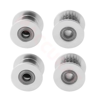 1PC GT2 Idler Timing Pulley 16/20 ฟันล้อ Bore 3/5 มม.อลูมิเนียมเกียร์ฟันกว้าง 6/10 มม.สําหรับ I3 Ender 3 CR10 เครื่องพิมพ์ Reprap
