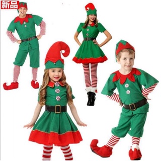 Christmas Costume เครื่องแต่งกายคอสเพลย์ เอลฟ์ คริสต์มาส สําหรับแม่ และลูก