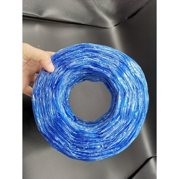 เชือกฟาง สีน้ำเงิน เกรดA ม้วนใหญ่ เนื้อแน่น ใช้มัดของทั่วไป ใช้ในการเกษตร คุณภาพดี ไซส์ 200กรัม - รูปที่ 2