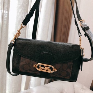 COACH SMALL JADE SHOULDER BAG WITH SIGNATURE CANVAS รุ่นใหม่ล่าสุด มี 2 สาย สั้น-ยาว