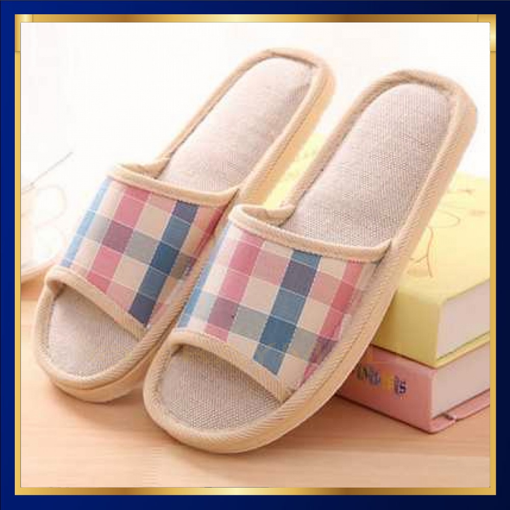 รองเท้าแตะผ้าลินินในร่ม - ยัง3622