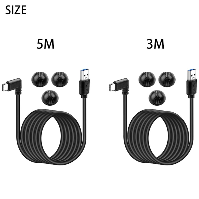 USB 3.0 to USB C Link Cable for Oculus Quest 2/Quest High Speed Data Transfer Function Extender