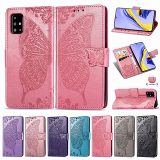 กระเป๋าสตางค์เคสมีช่องใส่บัตร for Samsung A42 A51 A71 5G A60 A70S พลิกเคสโทรศัพท์กันกระแทกป้องกันหนังสือปกหนังปลอก