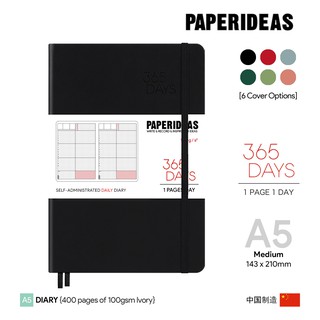 Paperideas "365 Days" Perpetual Daily Diary - ไดอารีรายวันชนิดเติมวันที่ได้เอง