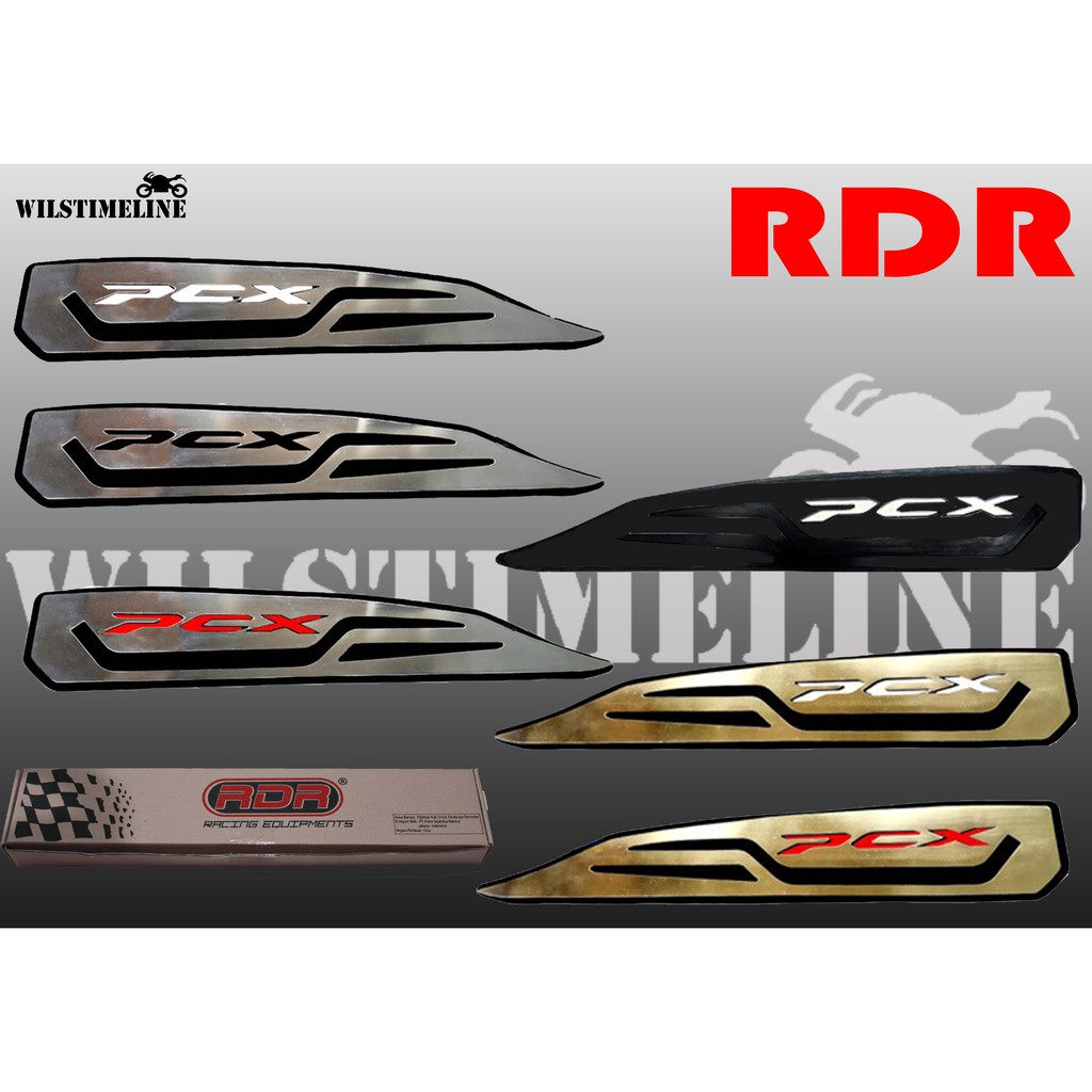 แผ่นปูพื้น Bordes / Footrest RDR สําหรับ Honda New PCX 150