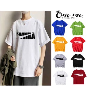 "MANILA" logo unisex teesเสื้อยืด