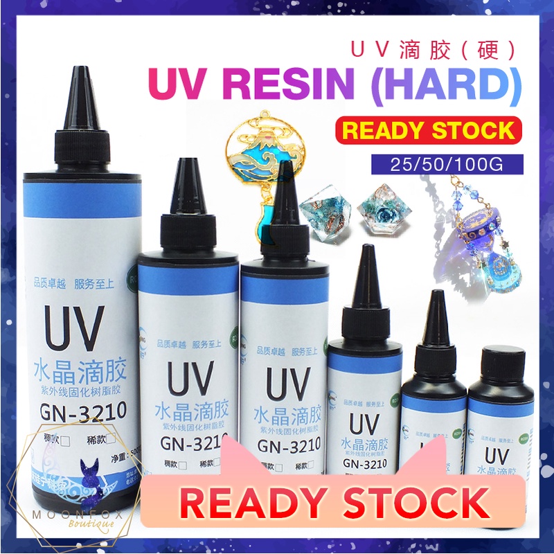 [ CLEARANCE ] 50/100g ️ GN-3210 UV Resin Ultra Clear high-quality UV Resin (แข็ง) UV Crystal หยดน้ํา