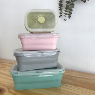 RePlanetMe Pastel Family Foldables Lunch Box (Set of 4 Sizes) กล่องข้าวพับได้สีพาสเทล (ชุด 4 ขนาด) (650 g)