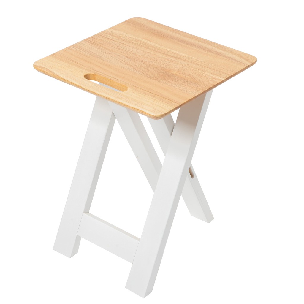 THE WOOD 'S TALE เก้าอี้พับ เก้าอี้ไม้ แท้ FOLDING CHAIR มีรูสำหรับหิ้วได้ เคลื่อนย้ายสะดวก