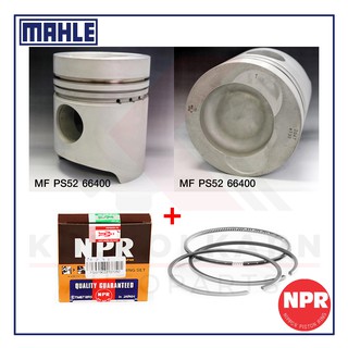 MAHLE ลูกสูบ+แหวน NPR สำหรับ MITSUBISHI FP, HP TURBO รุ่นเครื่อง 6D22-T (หลุม 82.5)