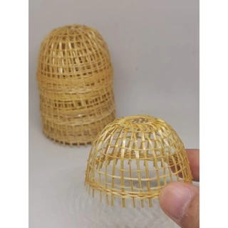 สุ่มไก่จิ๋ว สุ่มไก่สานไม้ใผ่ สุ่มเปล่า ไม่รวมไก่ #ของจิ๋ว #ของตกแต่ง