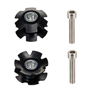 สตานัทสำหรับตอกยึดซางโช๊ค พร้อมสกรู M6 x 40 mm. MTB Star Nut 1-1/8" With screw (2ชุด)