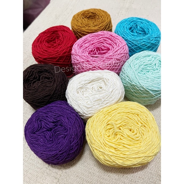 เข้าเพิ่ม‼️ไหมคอตตอลนม 9 สี 50g. 🔥🔥🔥