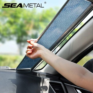 Seametal กระจกหน้ารถยนต์ กันแดด พับได้ กันน้ํา พับเก็บได้ 50x125