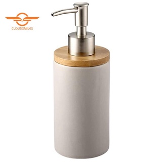 400Ml Ceramic Soap Dispenser, Nordic Style, Lotion Dispenser Soap Dispenser for Kitchen and Bathroom -Black