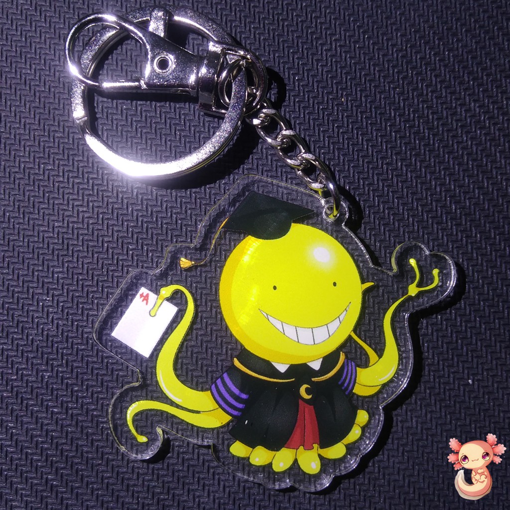 **พร้อมส่งในไทย**พวงกุญแจ assassination classroom ห้องเรียนลอบสังหาร อาจารย์โคโระ Koro sensei (แพ็คใ