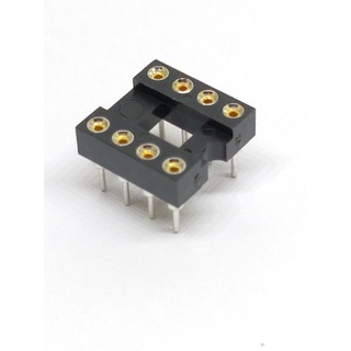 1ชิ้น socket IC Dip 8P ขากลม ซ็อกเก็ตไอซี ขากลม 8ขา