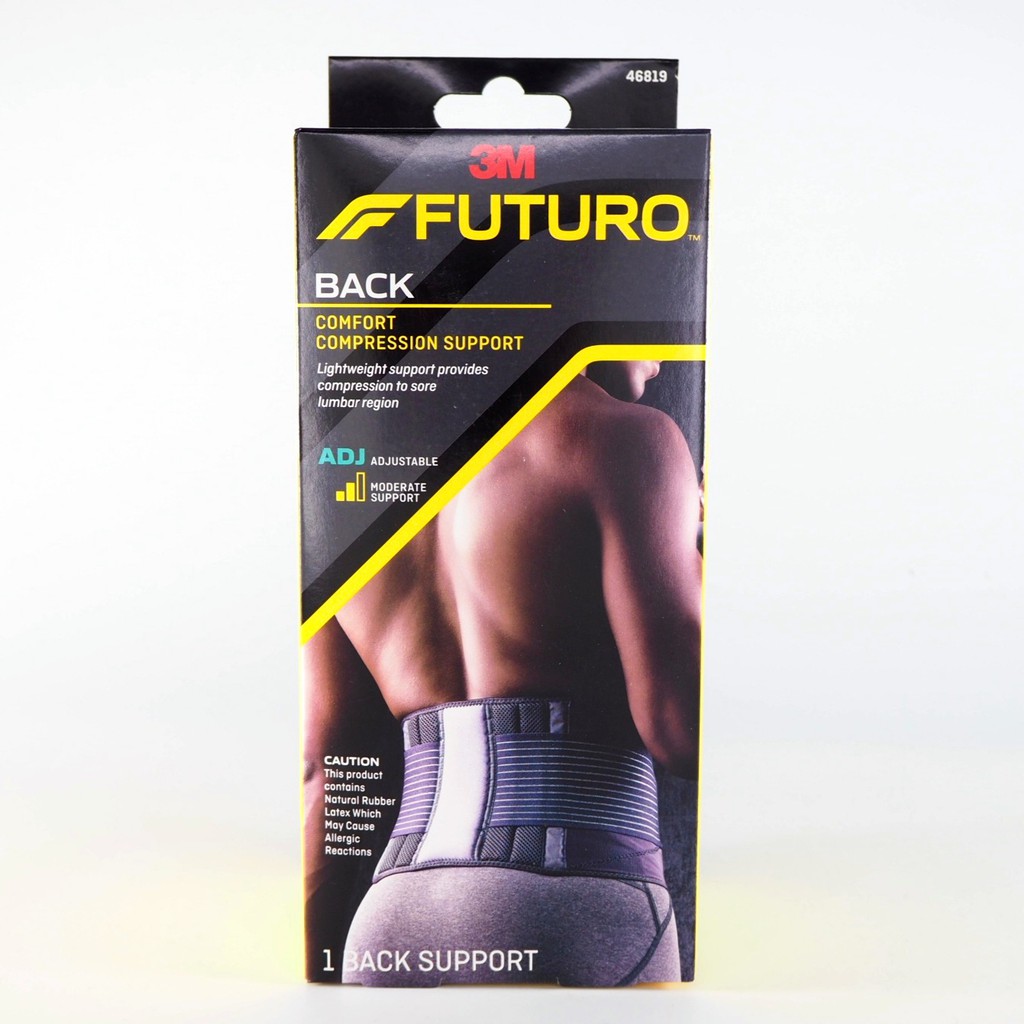 Futuro Deluxe Back Support Adjustable Comfort Compression Support Free
