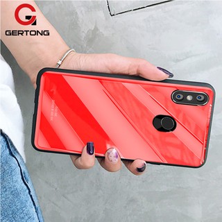 เคสซิลิโคนกระจกนิรภัยสำหรับ Xiaom Mi 8 Redmi Note 5 6 pro pocophone F 1 MAX 3